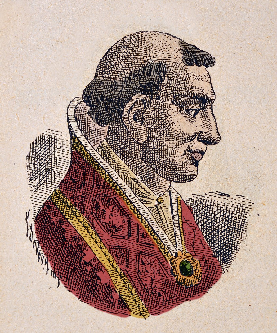 Portrét papeže Leona VI. (Leo nebo leone) (928-929) od Italian School