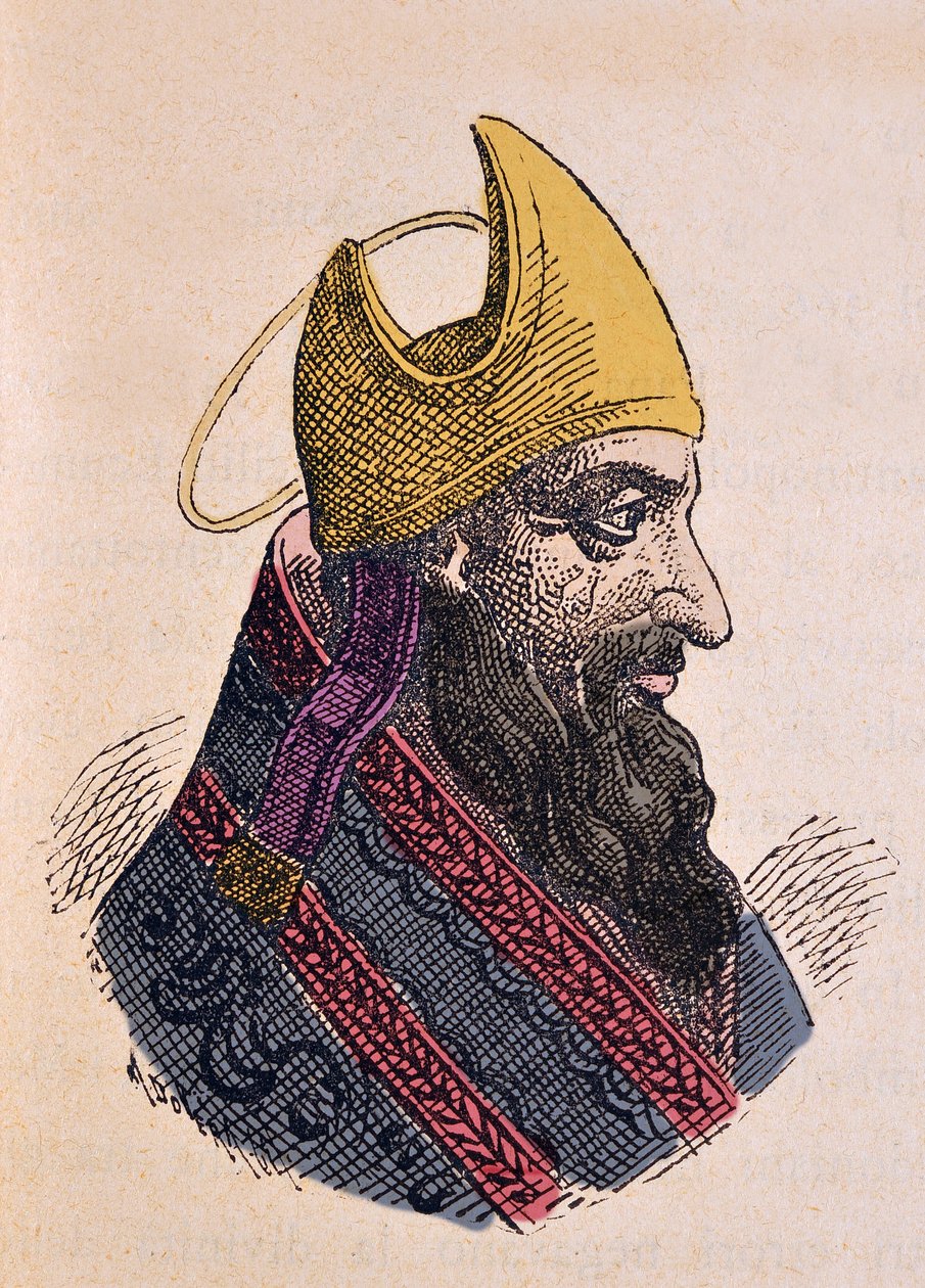 Portrét papeže Libere (Liberius nebo Liberio) (352-366) od Italian School