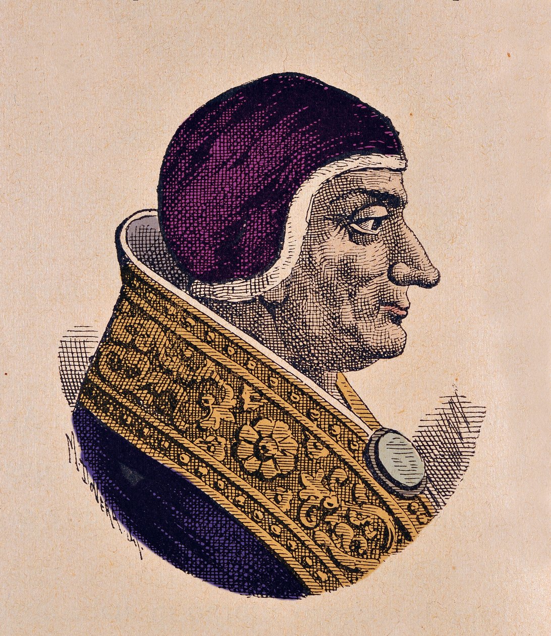 Portrét papeže Lucius II (Lucio II) (1144-1145) od Italian School