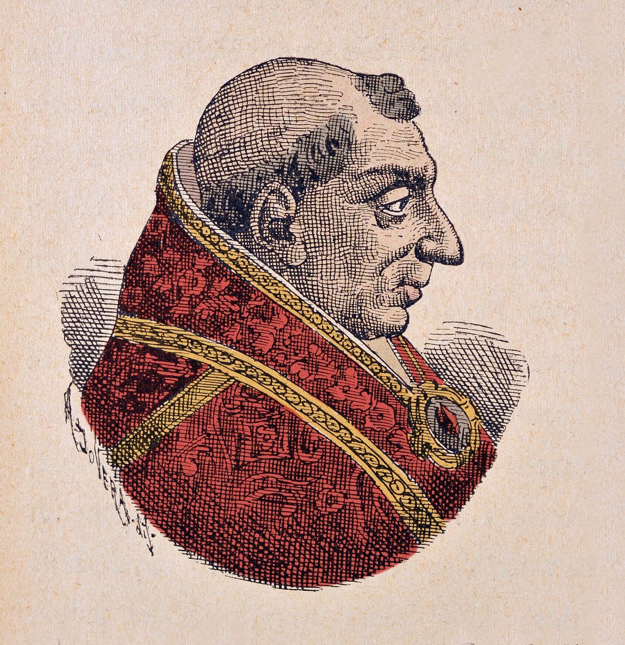 Portrét papeže Martina V. (Martinus nebo Martino) (1417-1431) od Italian School