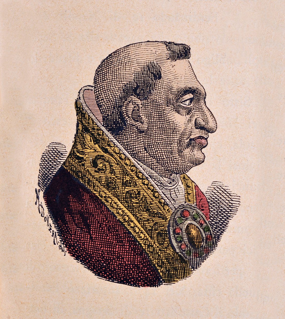 Portrét papeže Pavla II (Paolo, Paulus) (1464-1471) od Italian School