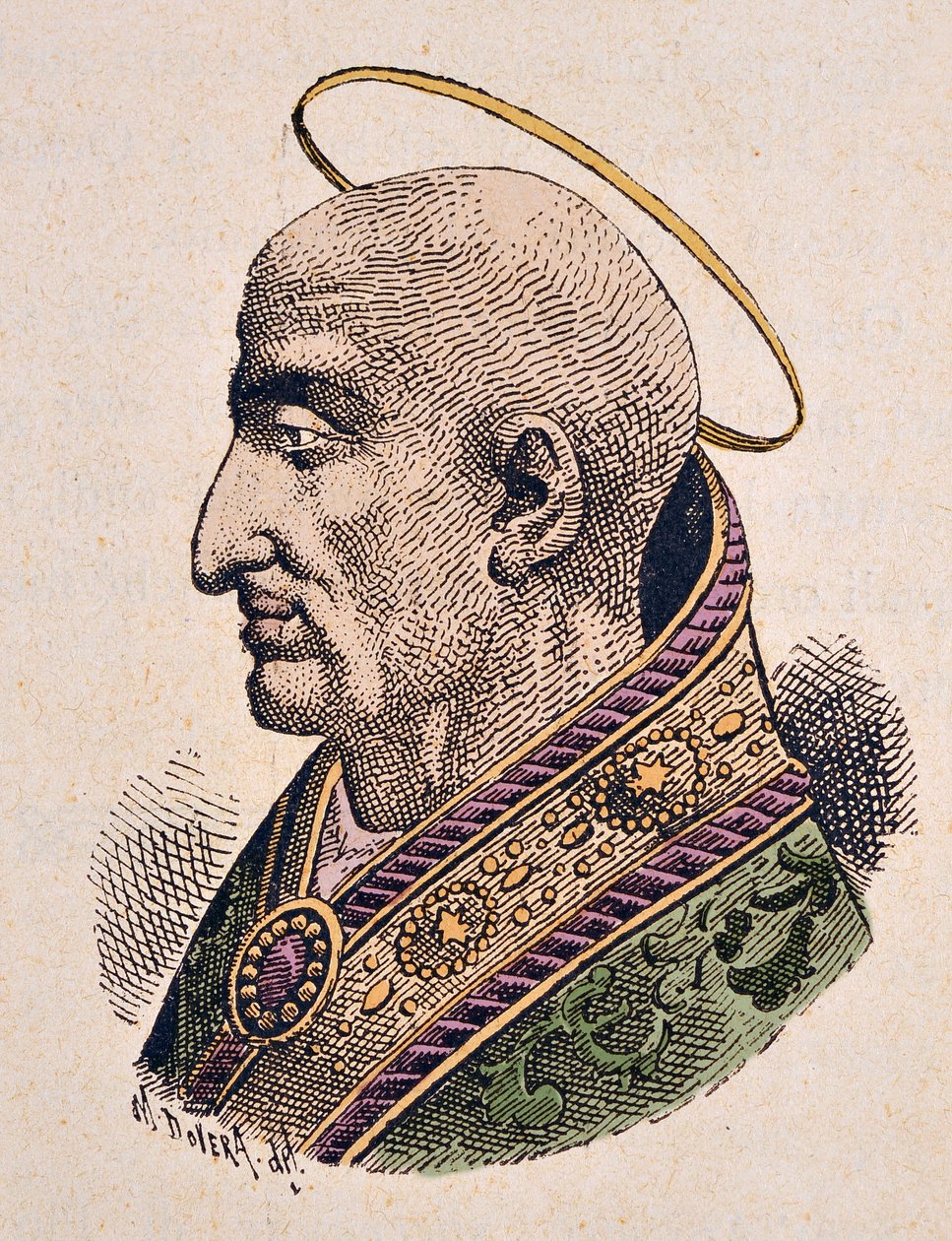 Portrét papeže Pie Iera (Pius nebo Pio) (asi 144-155) od Italian School