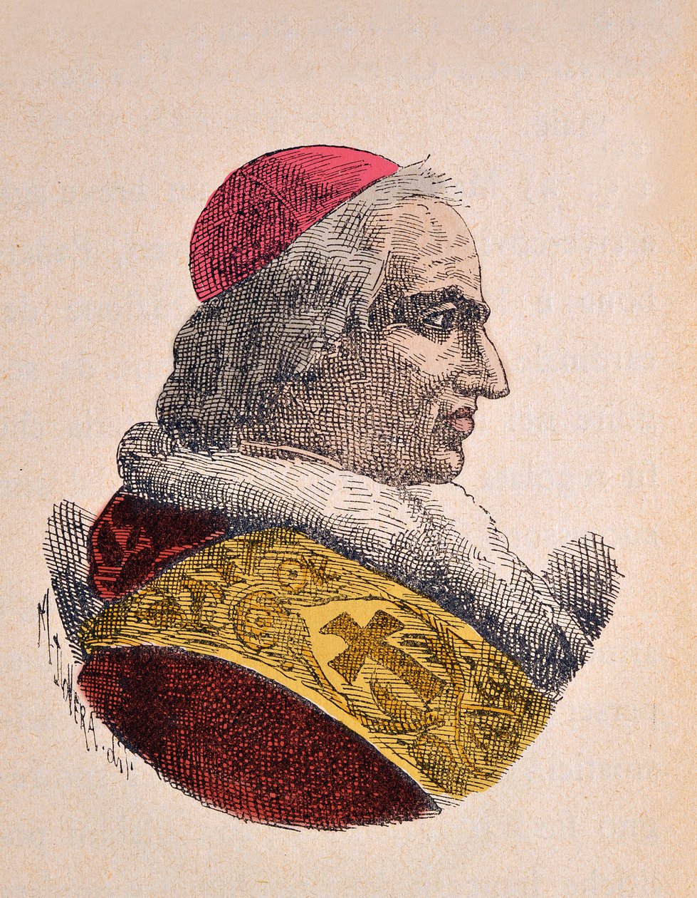Portrét papeže Pie VIII (Pius nebo Pio) (1829-1830) od Italian School