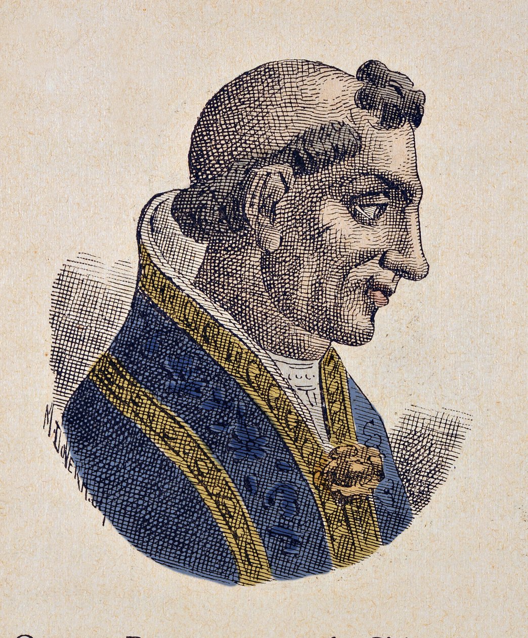 Portrét papeže Serge III (Sergius, Sergio) (904-911) od Italian School