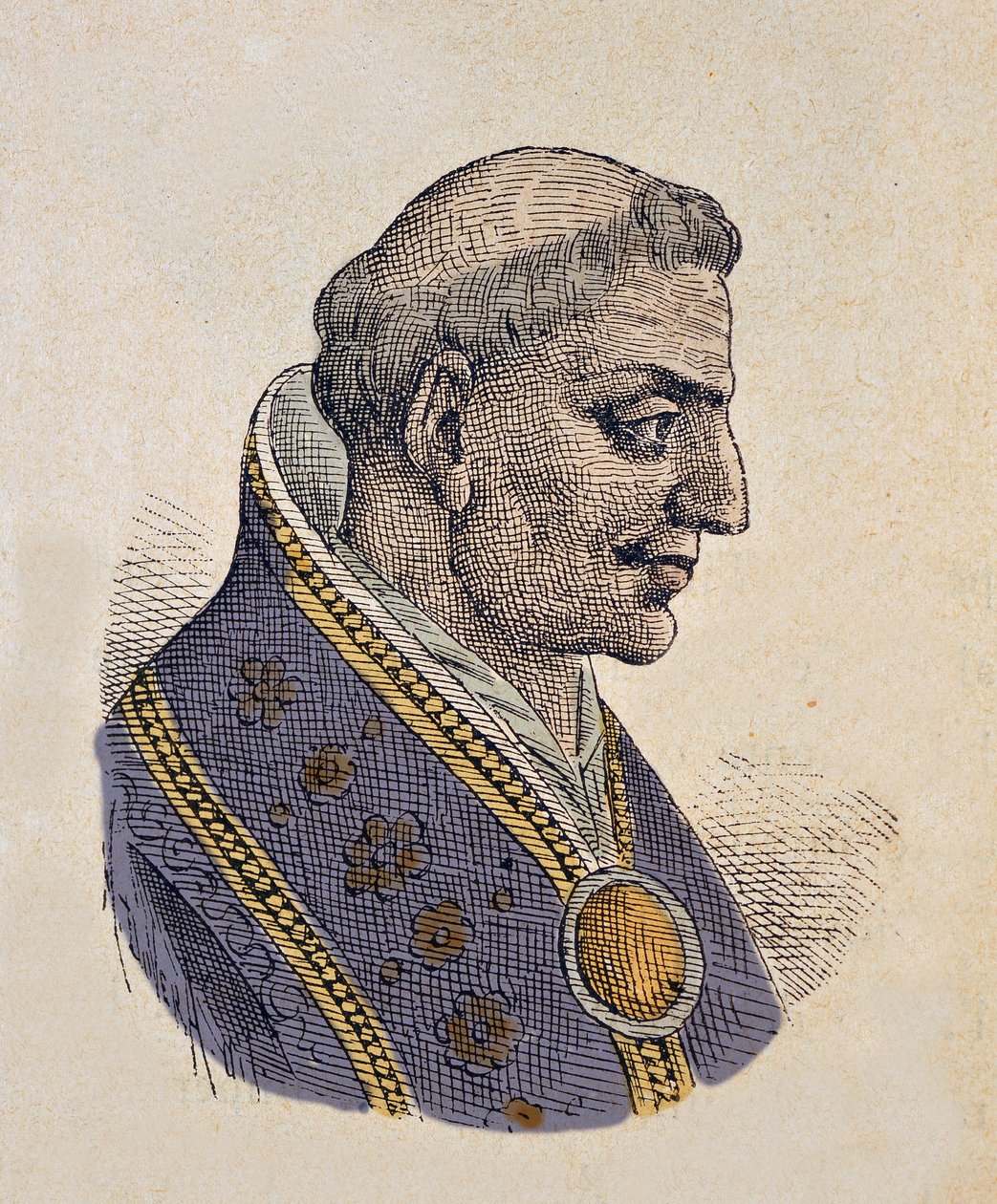 Portrét papeže Sisinnia (708) od Italian School