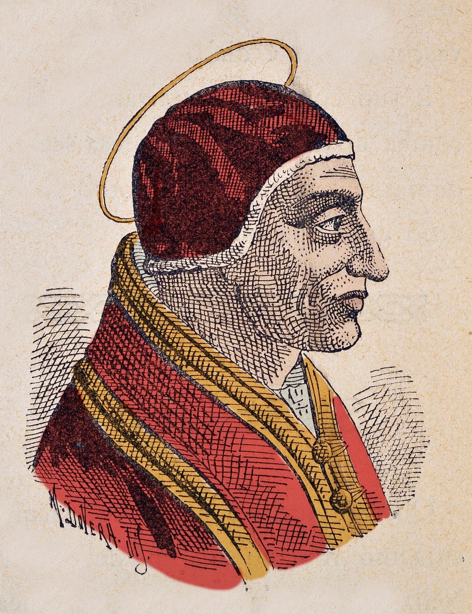 Portrét papeže Sixte II (Sixtus nebo Sisto) (258) od Italian School