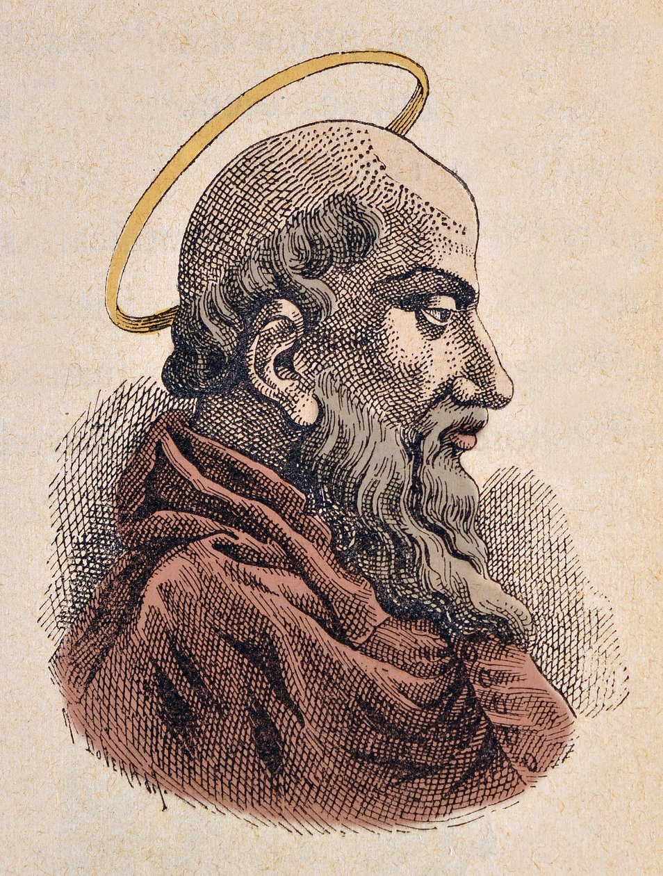 Portrét papeže Sixte Ier (Xyste nebo sixtus nebo sisto I) (115-125) od Italian School