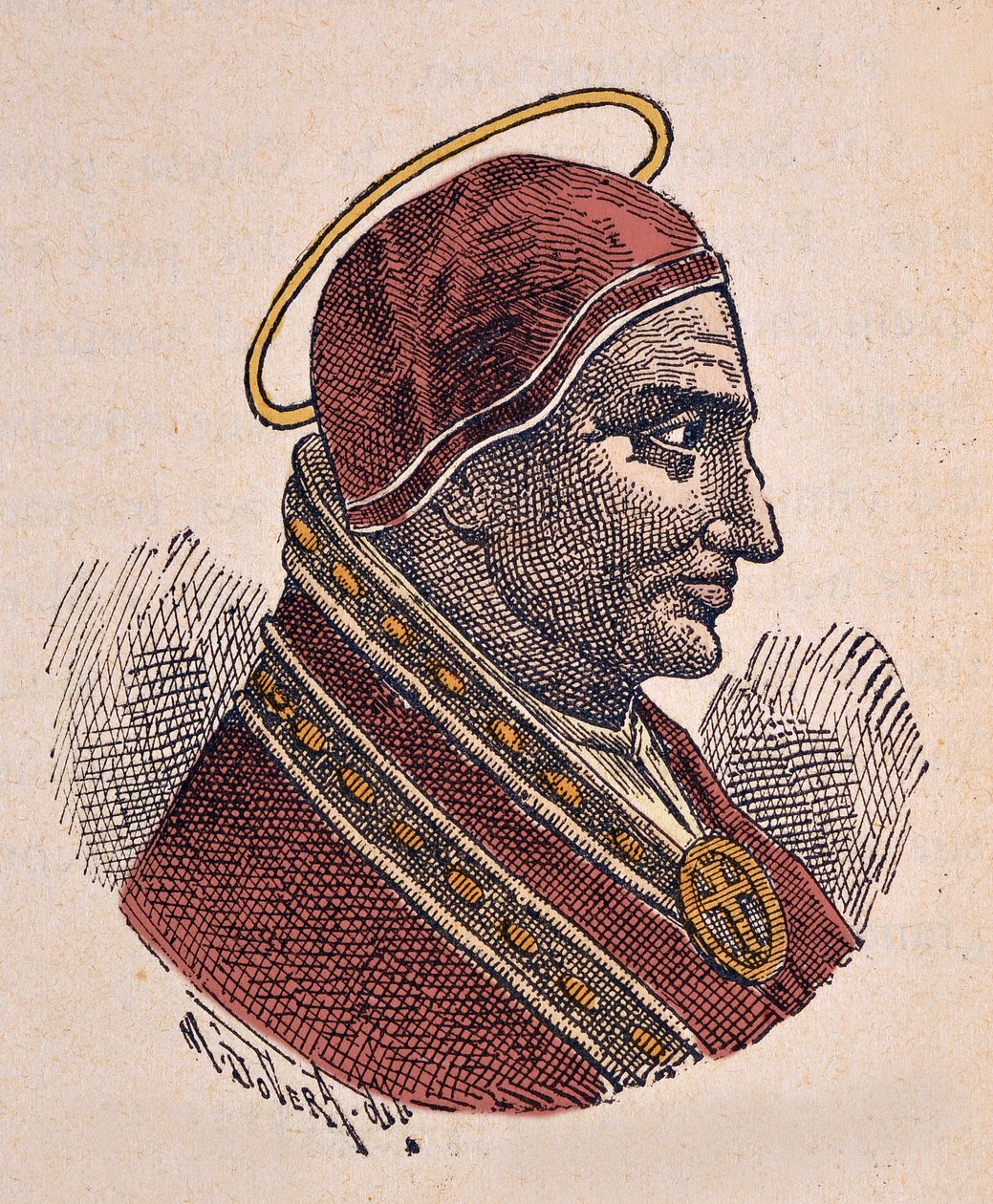 Portrét papeže Sotera (Sotero nebo Soterius) (asi 166-175) od Italian School