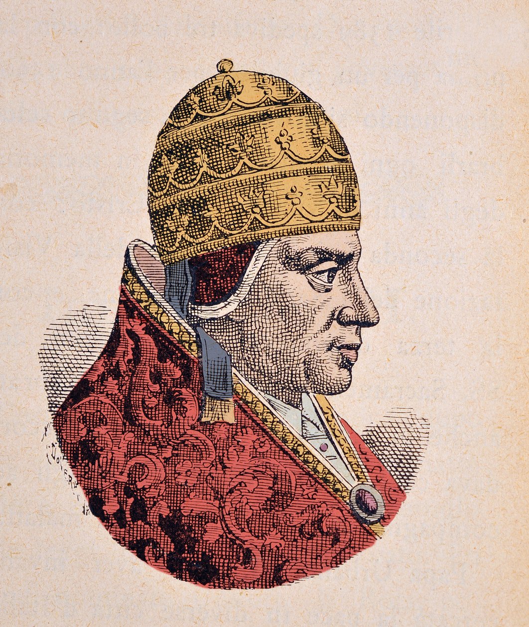 Portrét papeže Urbaina VI (Urban nebo Urbanus nebo Urbano) (1378-1389) od Italian School