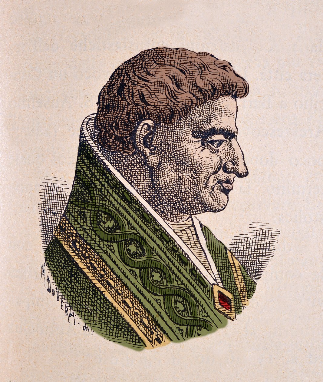 Portrét papeže Viktora II (Vittore) (1086-1087) od Italian School