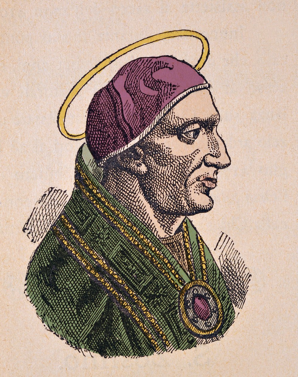 Portrét papeže Zosima Iera (Zosimus, Zosimus) (417-418) od Italian School