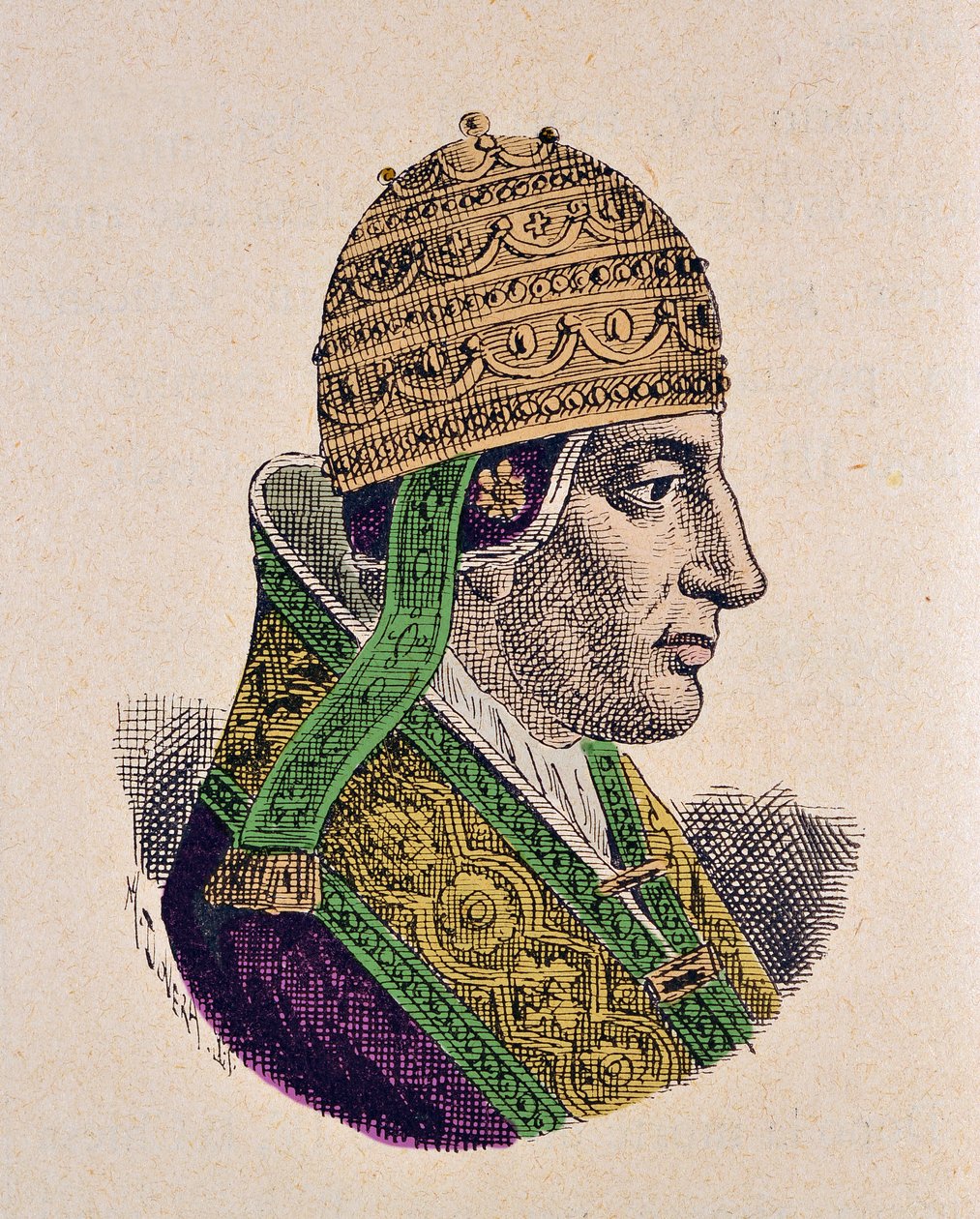 Portrét svatého papeže Celestina V (Celestin, Celestino nebo Caelestinus) (1294) od Italian School