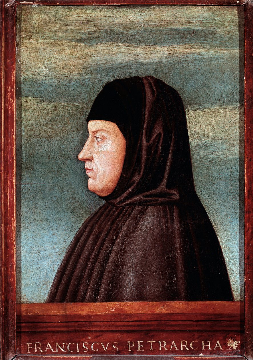 Portrét básníka Francesca Petrarca dit Petrarca (1304-1374) Obraz benátské školy. Řím 15. století, Galleria Borghese od Italian School