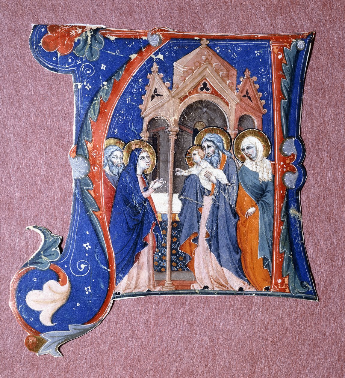 Představení Krista v chrámu, kolem roku 1340 od Italian School