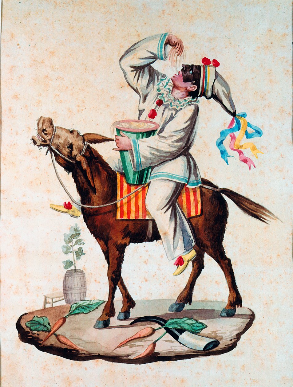 Pulcinella (Polichinelle) postava z commedia dell