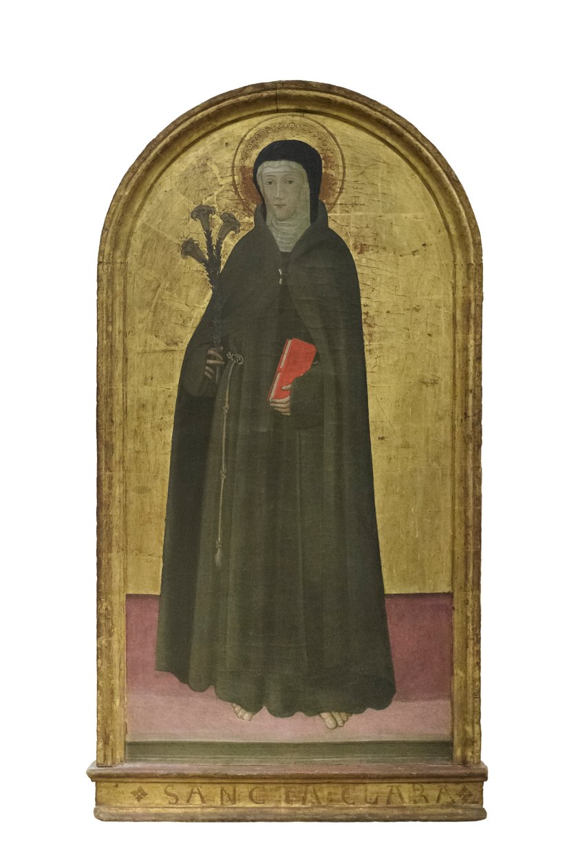 Svatá Klára z Assisi, asi 1425-1450 (panel) od Italian School