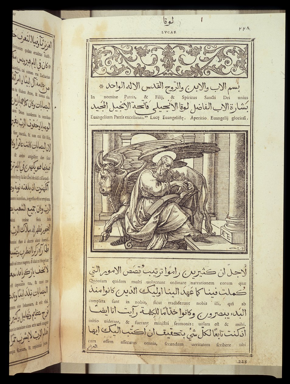 Svatý Lukáš Evangelista, Bible psaná v arabštině, Řím od Italian School