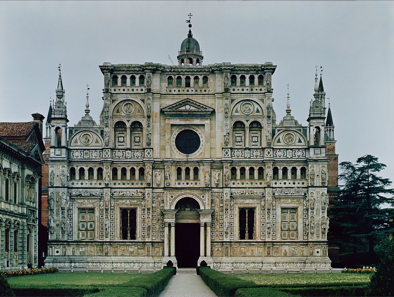 Paravánové průčelí kartuziánského kláštera z roku 1473 od Italian School