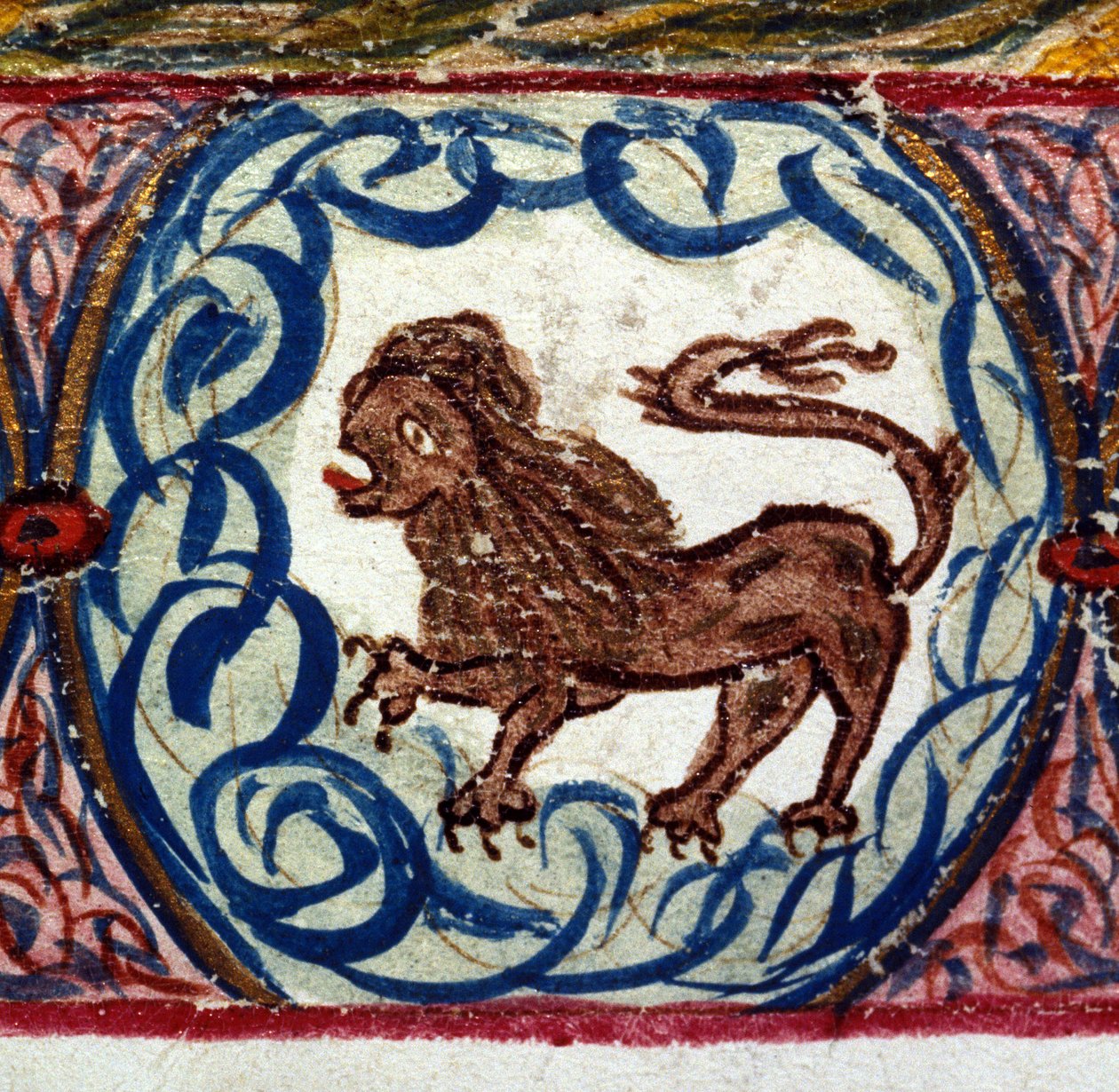 Znamení lva. Italský horoskop z poloviny 15. století. od Italian School