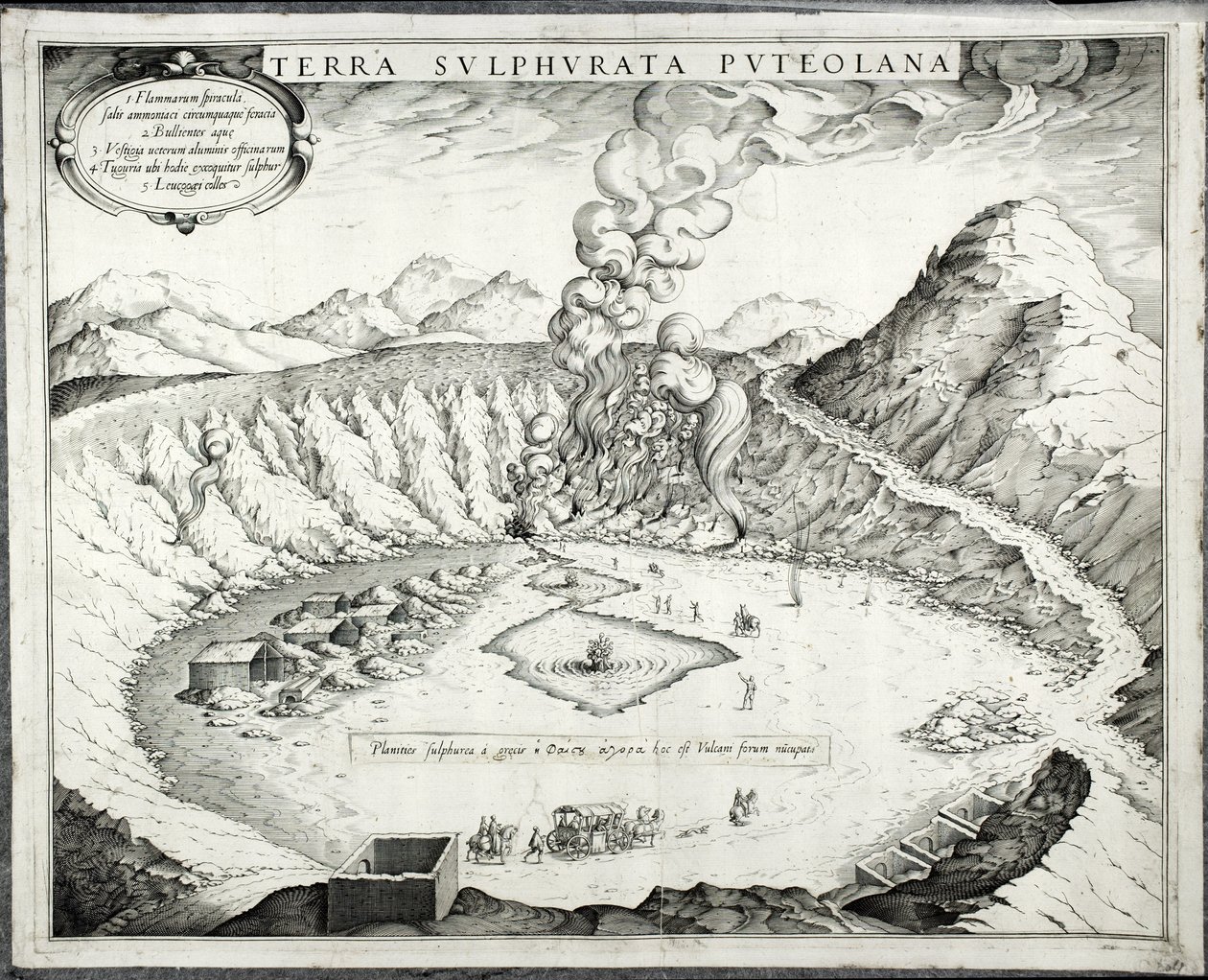 Sopka Solfatara, Pozzuoli, Neapol od Italian School
