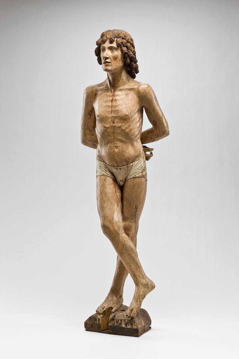 St. Sebastian, cca 1500 (polychromované dřevo) od Italian School