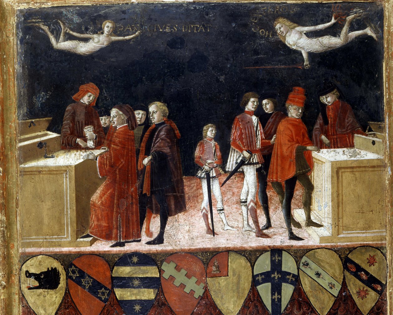 Státní finance v dobách míru a války - Ciabella (nebo Crabella) od Italian School