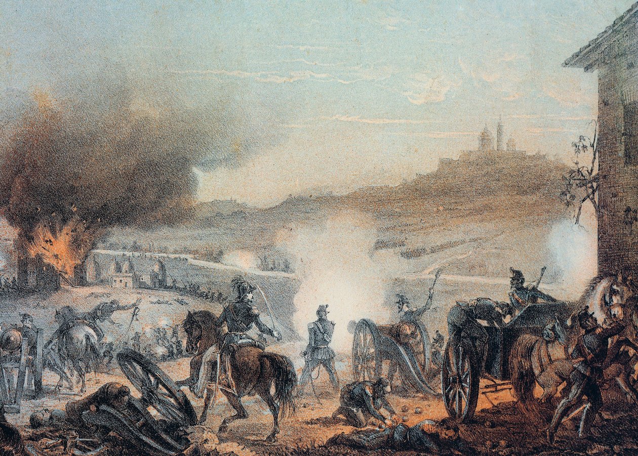 Bitva u Castelfidarda (bitva o expedici tisíců) 18. září 1860 – Risorgimento (sjednocení Itálie) (1859-1924): bitva u Castelfidarda 18. září 1860 – pontifikální jednotky poraženy piemontskými vojsky od Italian School