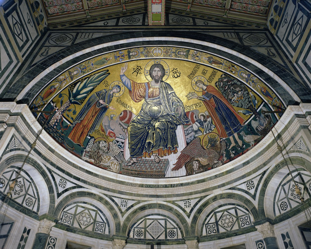 Požehnání Krista, 1297 (mozaika) od Italian School