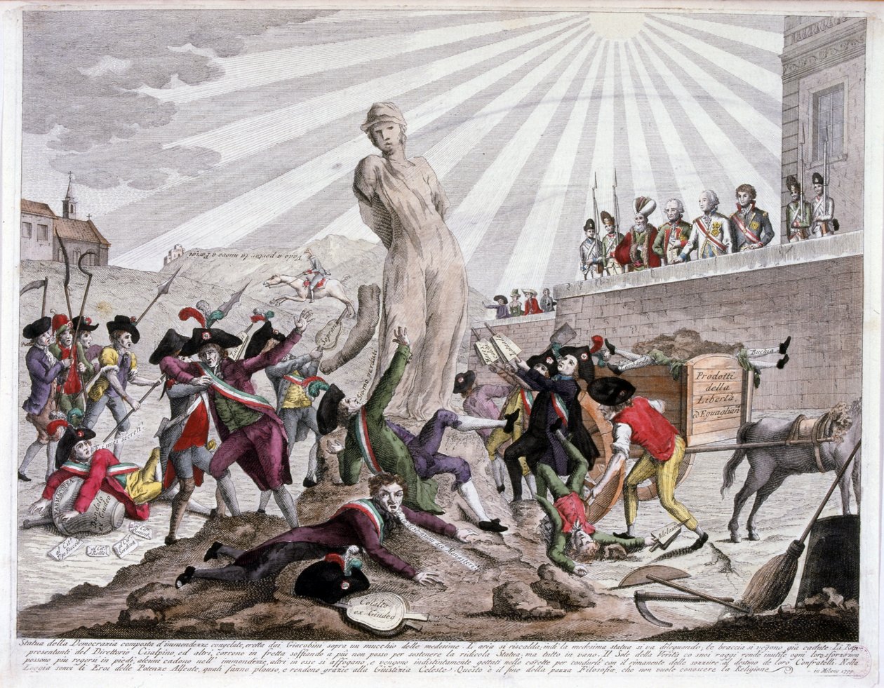 Ředitelství během francouzské revoluce 1789-94 od Italian School