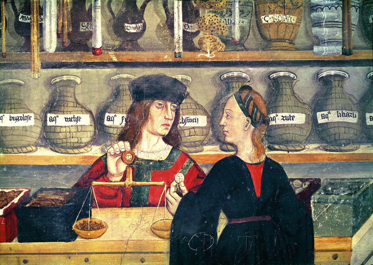 Lékárna, detail, Anonymní obraz, Val d