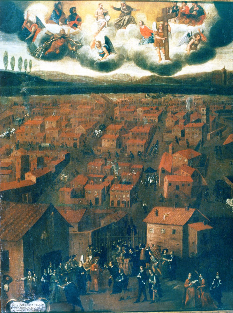Mor v Římě v roce 1656 od Italian School