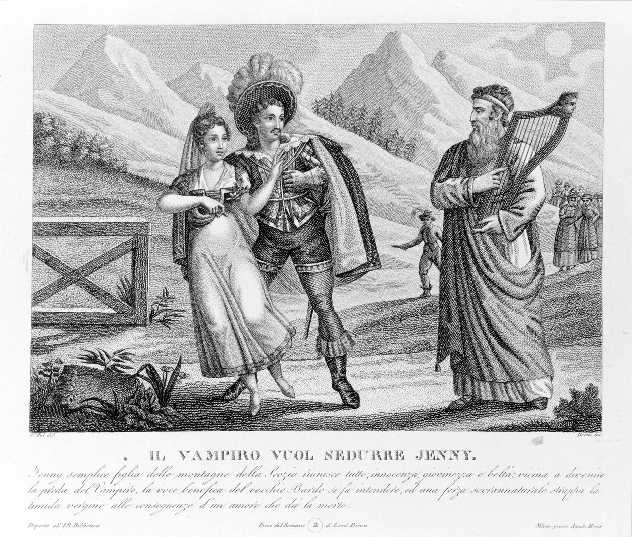 The Vampire Seduces Jenny, ilustrace z 