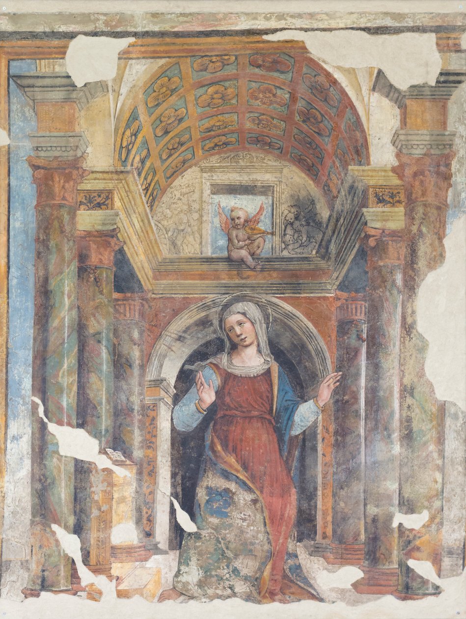 Zvěstování Panny Marie, XVI. století (freska) od Italian School