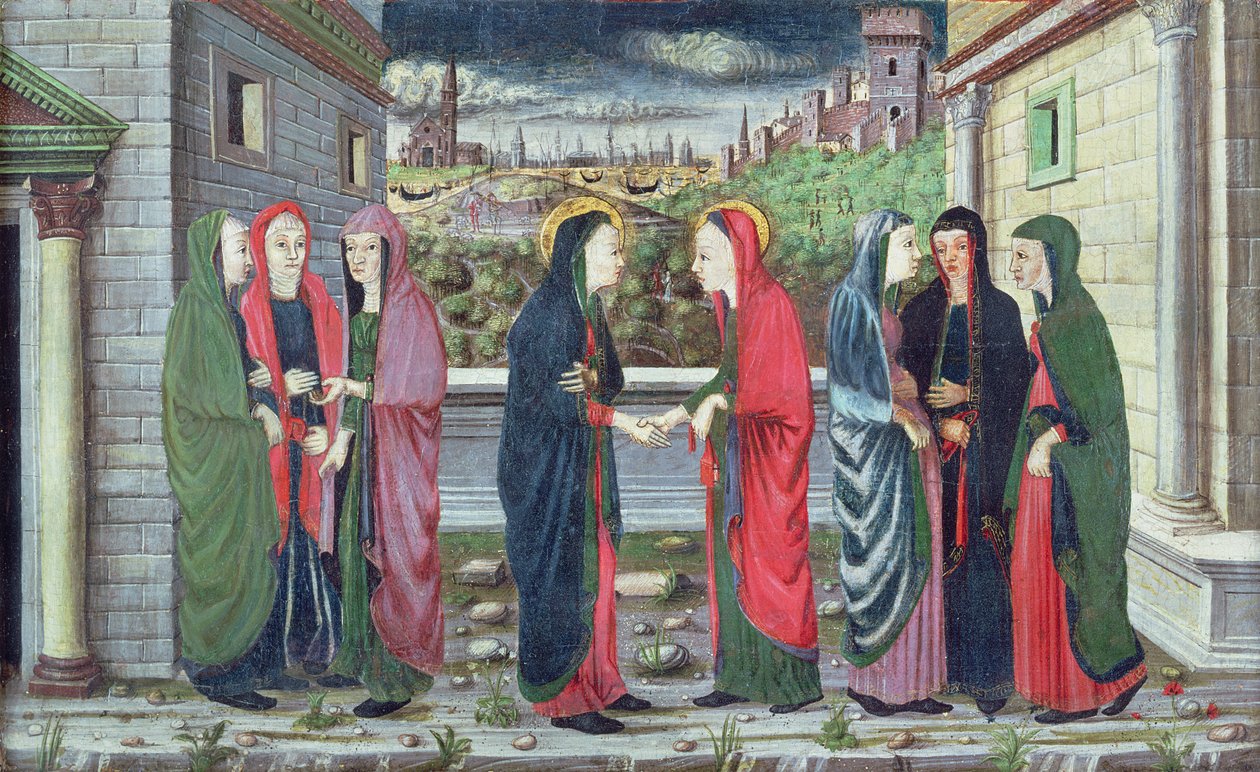 Navštívení (komora predelly), Veneto, kolem roku 1480 od Italian School