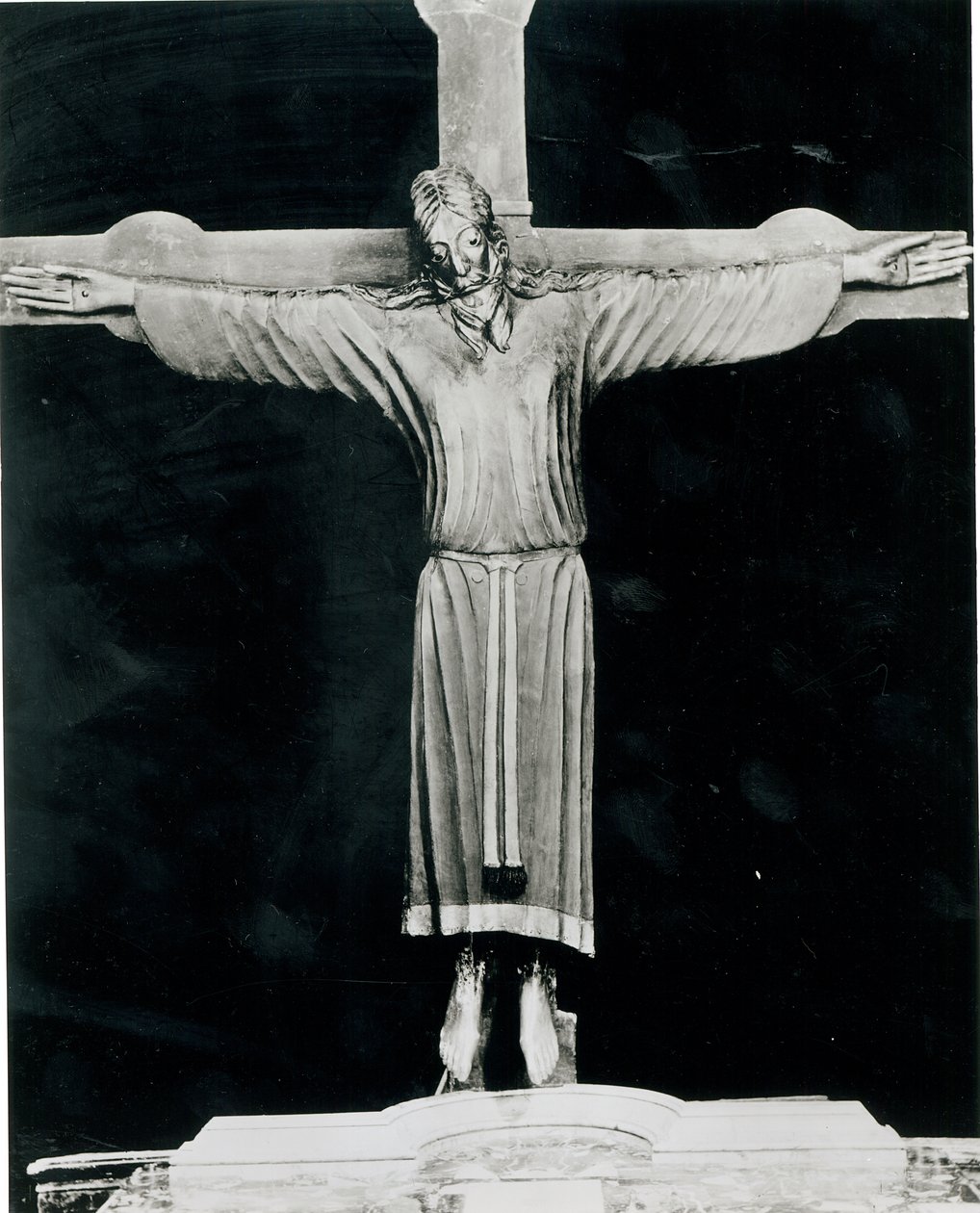 Volto Santo, pravděpodobně zahájené Nikodémem (fl.1150-66) (dřevo) od Italian School