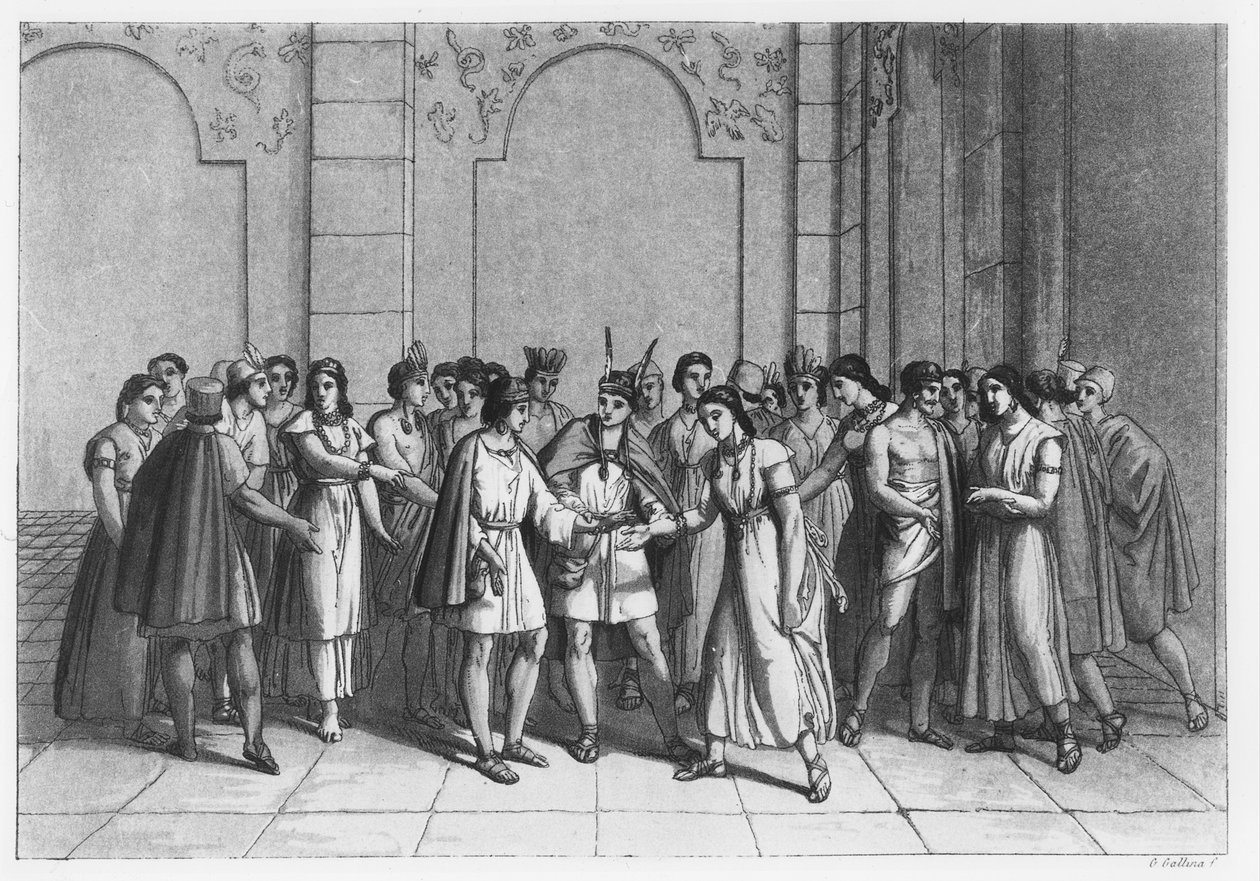 Způsob, jakým si Inkové vzali prince du Sang, kolem roku 1820 od Italian School