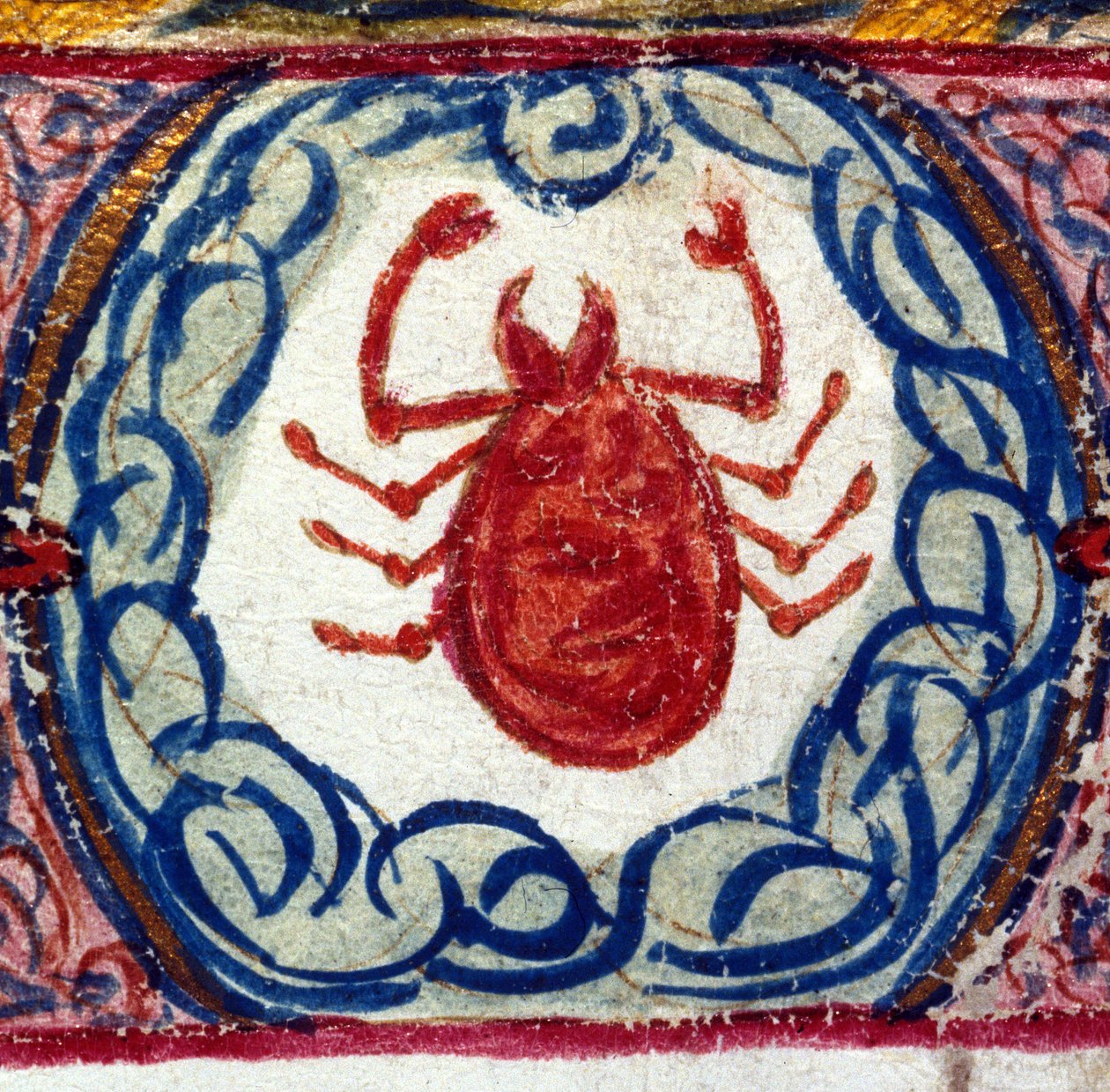 Známka rakoviny. Italský horoskop z poloviny 15. století. od Italian School