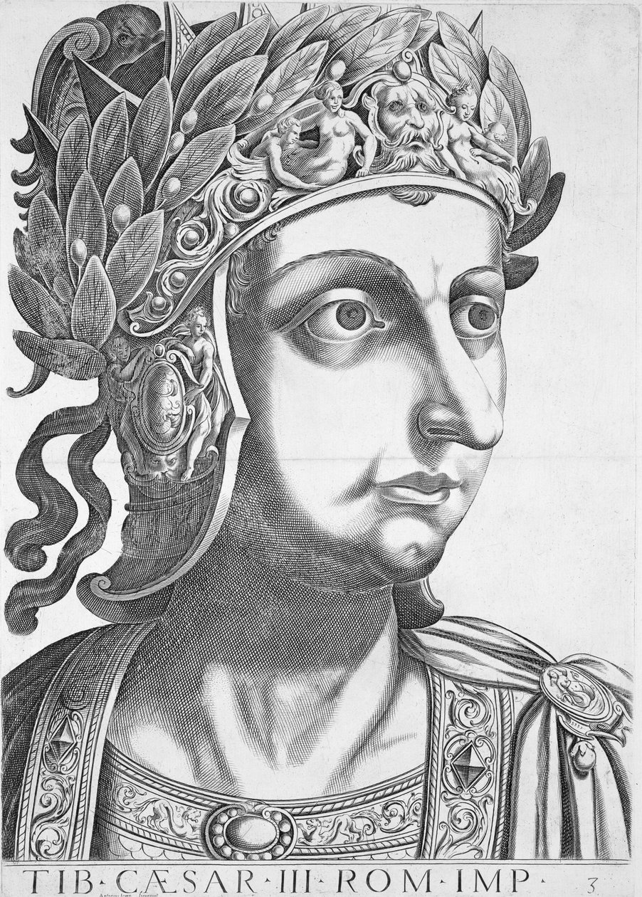 Tiberius Caesar (42 př. nl-37 n. l.), 1596 od Italian School