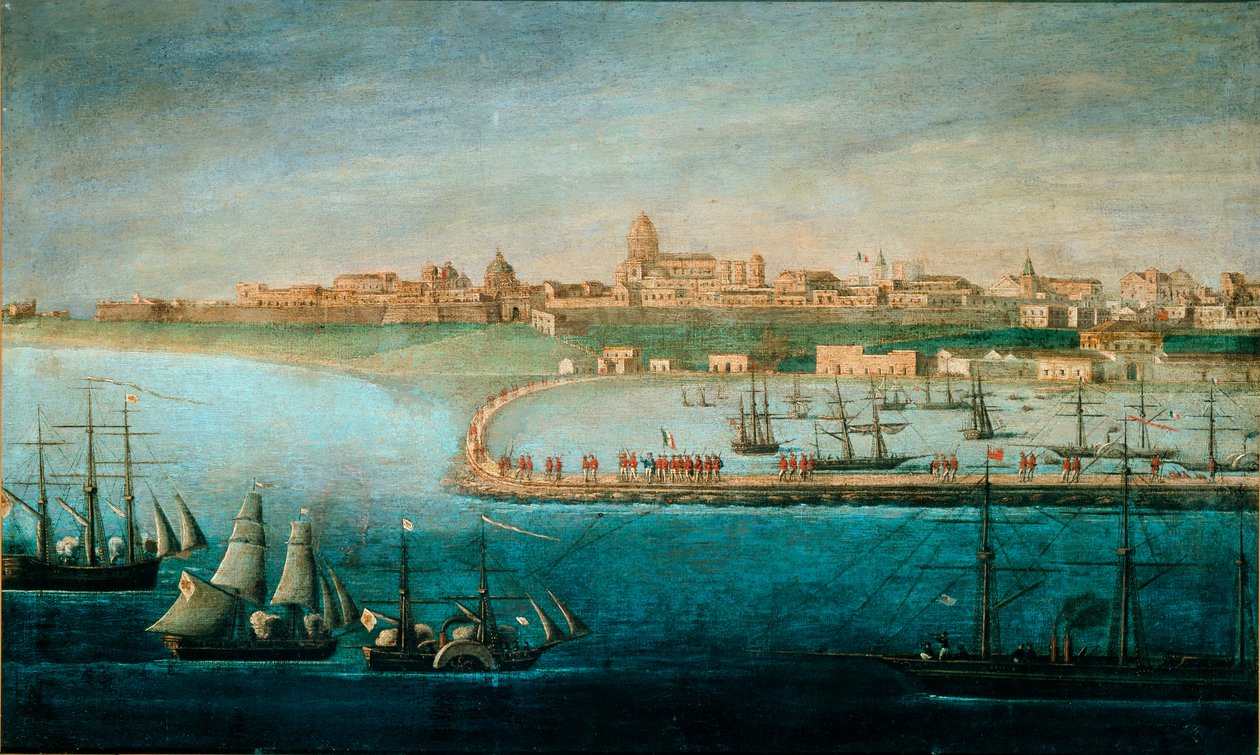 Jednotka Itálie: Expedice tisíce, vylodění v Marsale od Italian School