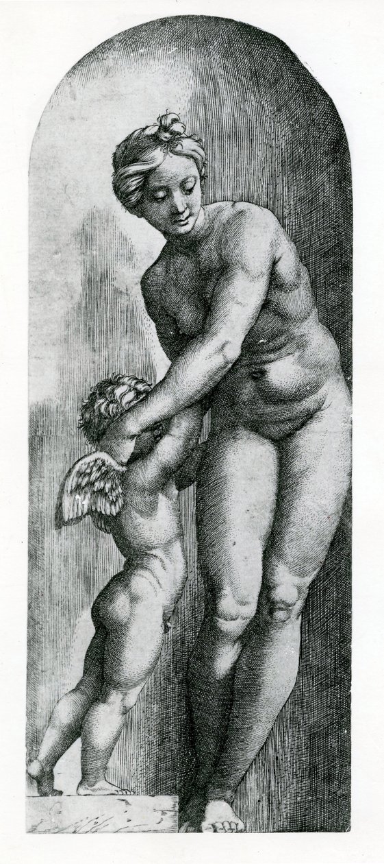 Venuše a Amor, 17. století od Italian School