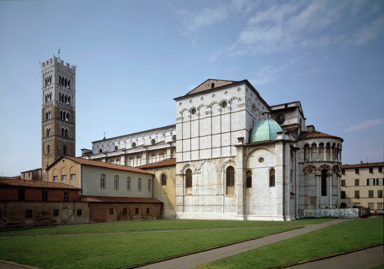 Pohled na katedrálu Lucca od Italian School