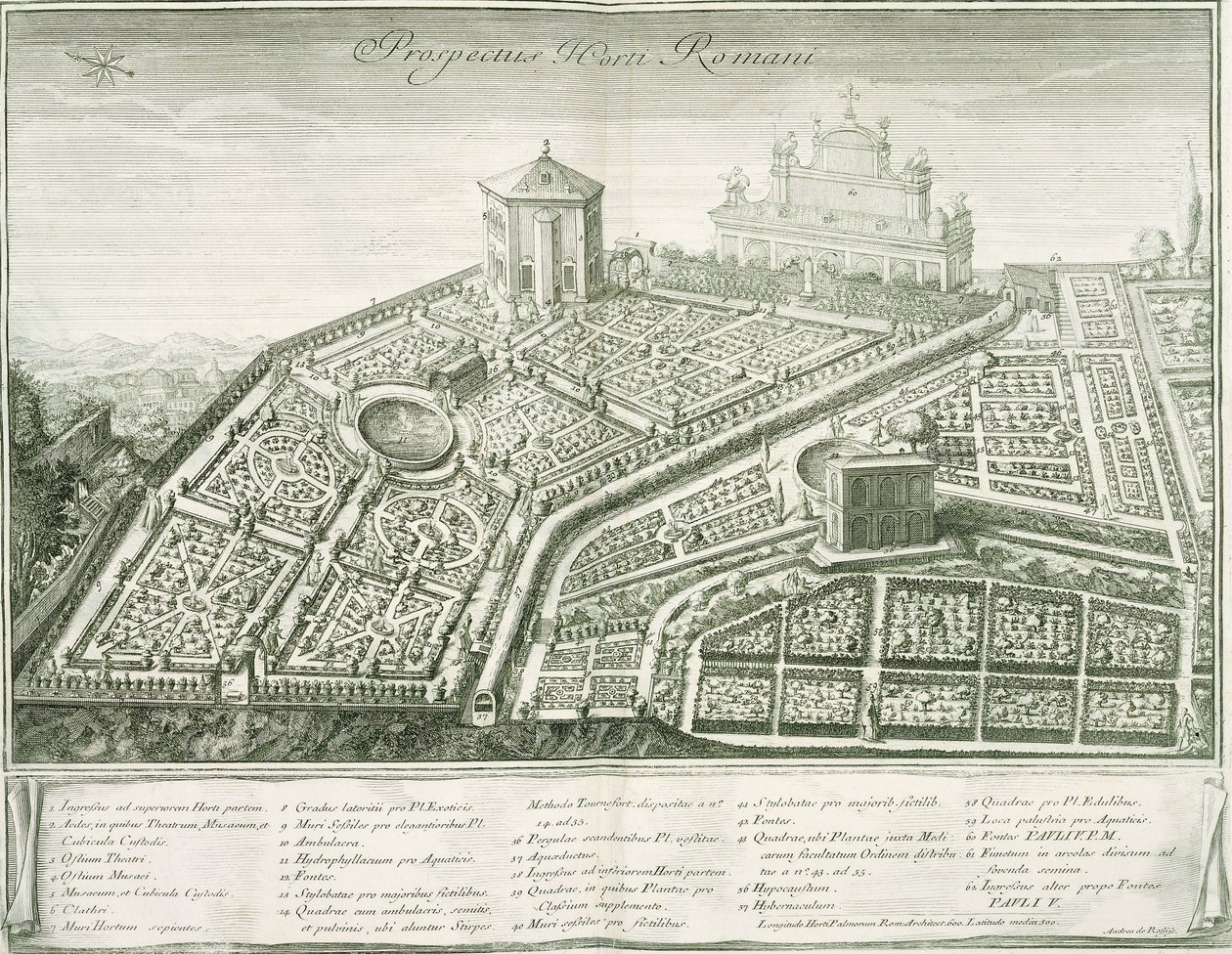 Pohled do římské zahrady, 1772-1784 od Italian School
