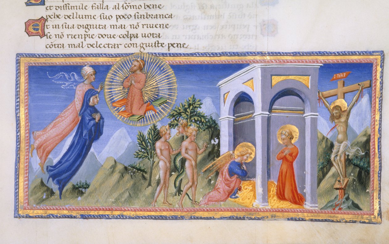 Yates Thompson 36, f.141 The Mystery of the Redemption, from 