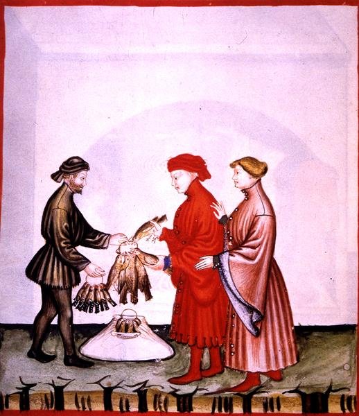 dol.106v Ptáci a drozdi, ilustrace z 