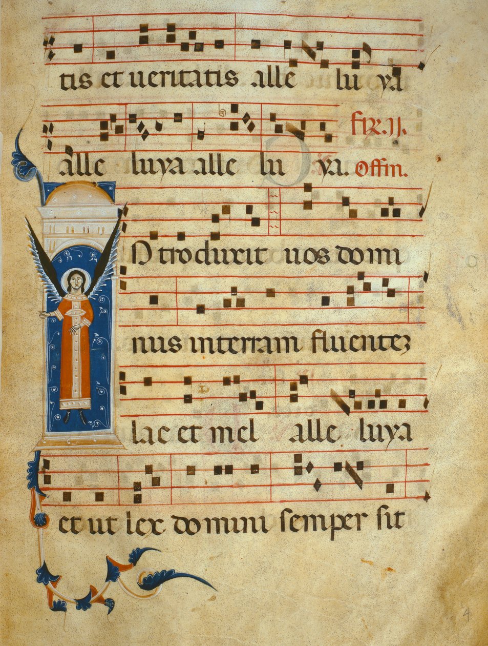 fol 4v. Postupné, kolem 1260 od Italian School