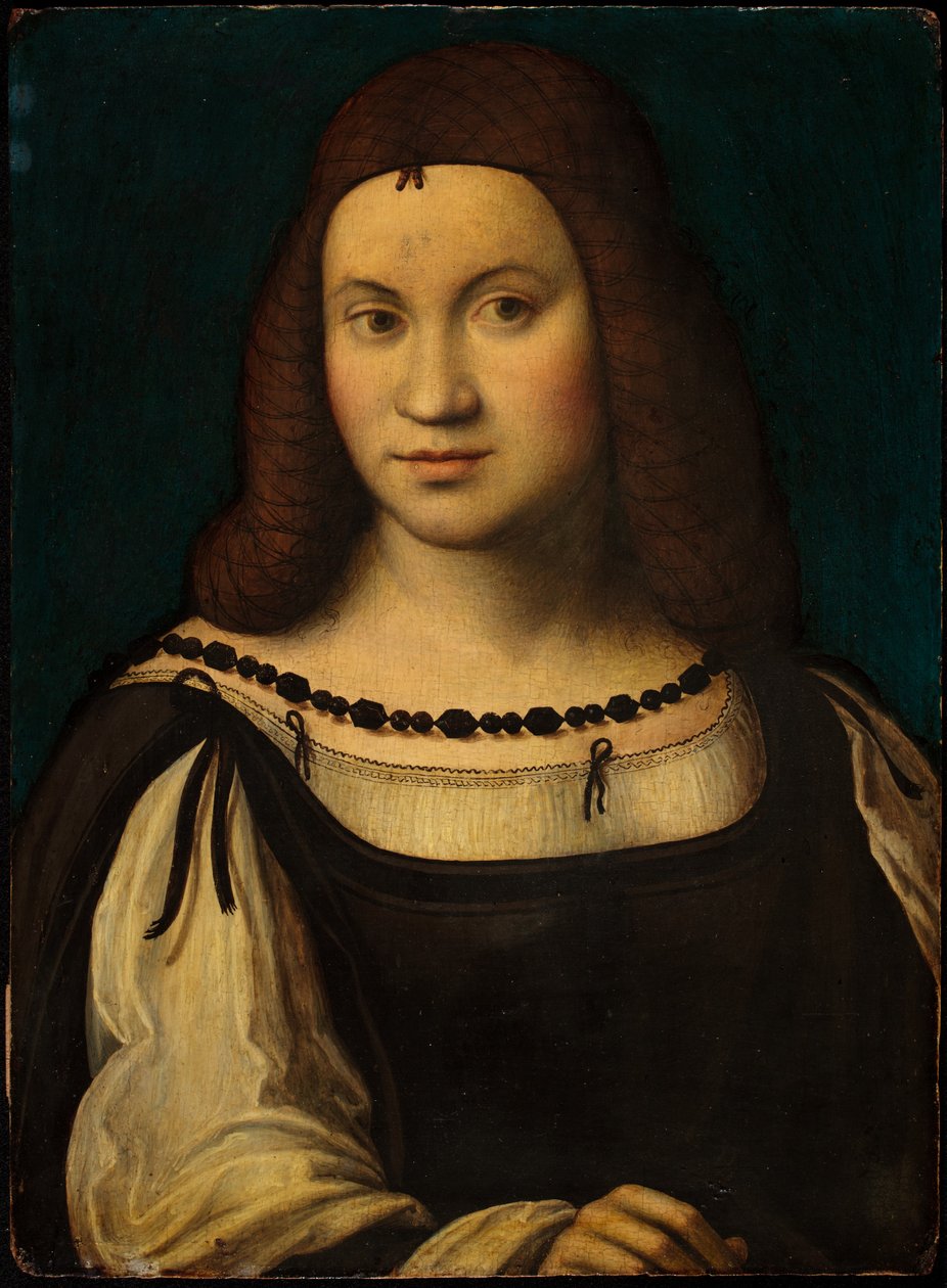 Portrét dámy (tempera na panelu) od Italian School Italian School