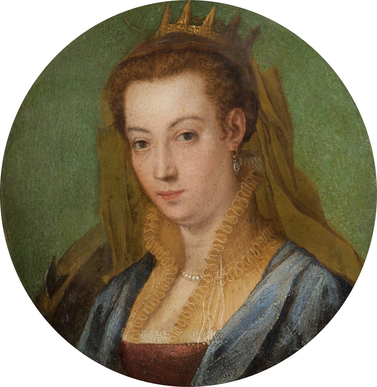 Svatá Kateřina (olej na mědi) od Italian School Italian School