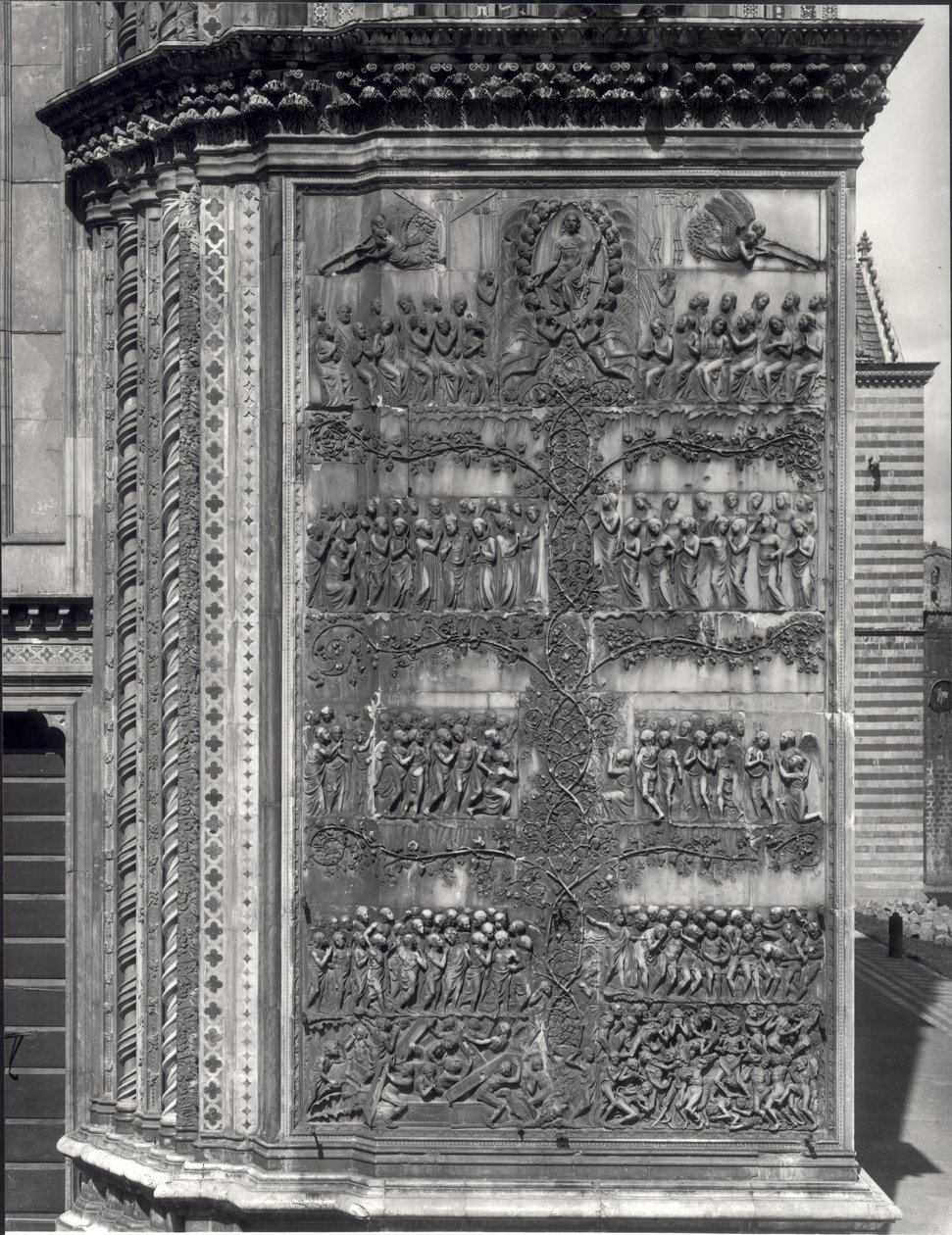 Výjevy z Nového zákona, reliéfní panel z fasády od Italian School Italian School