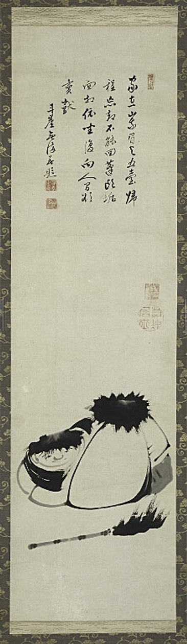 Kanzan a Jittoku. od Ito Jakuchu