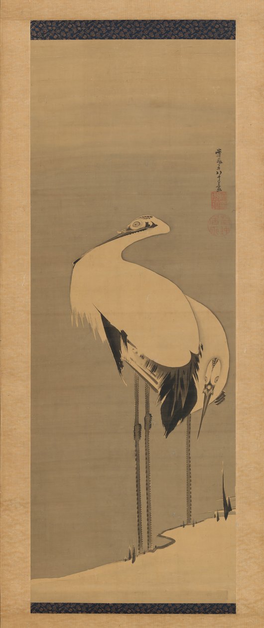 Dva jeřáby, 1795. od Ito Jakuchu